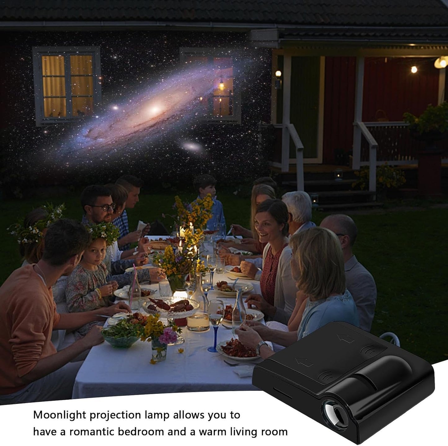 15 Patterns Portable Decorative Lamp - Projector Light Household Battery Operated Projecting