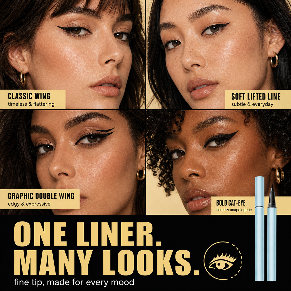 Ultra-Fine Waterproof Liquid Eyeliner
