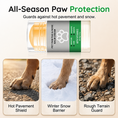 Moisturizing paw balm in sticks for pets