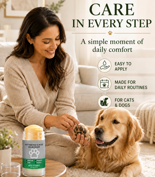 Moisturizing paw balm in sticks for pets