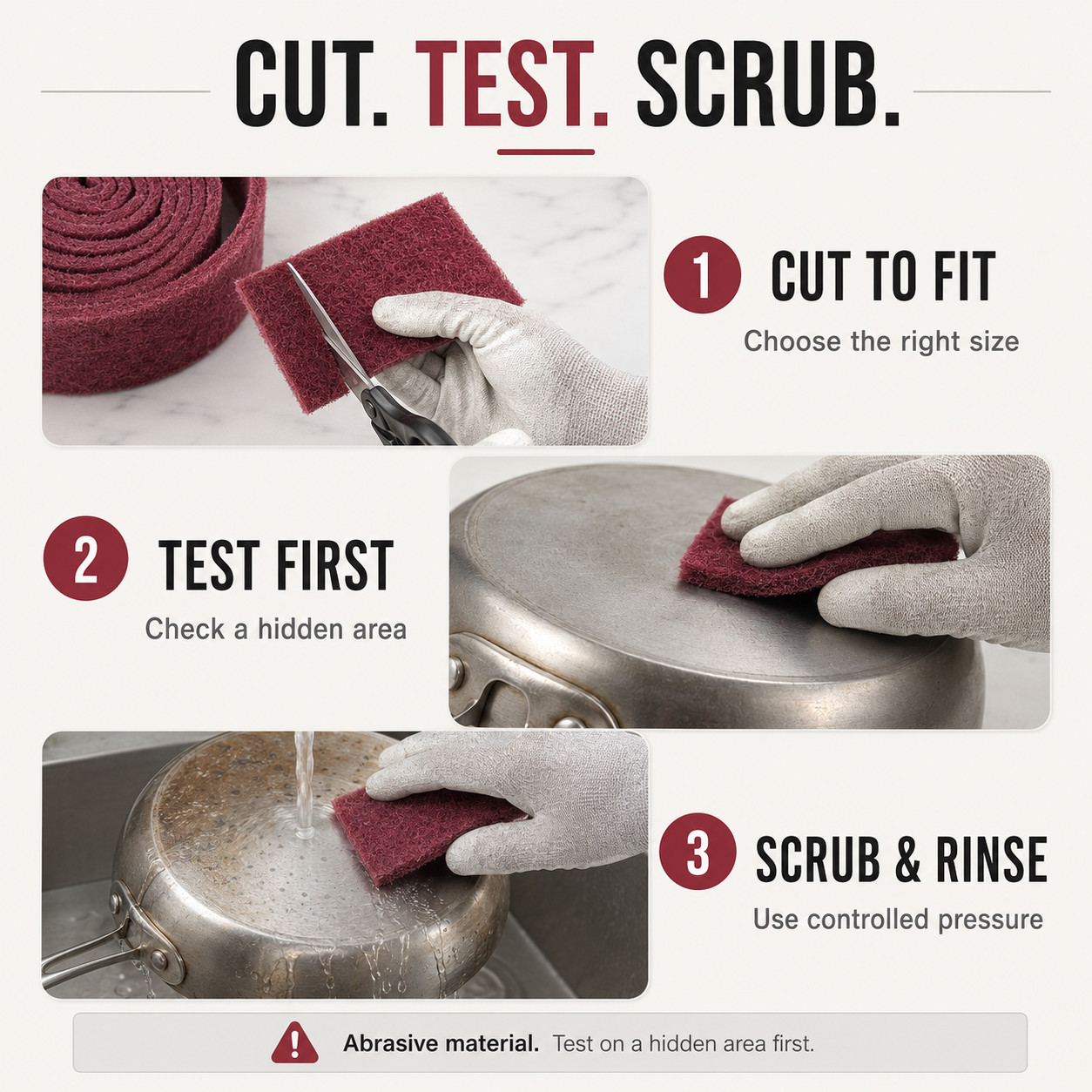 💇‍♀️🔥Multi-Purpose Scuff Pads Set for Tough Stains