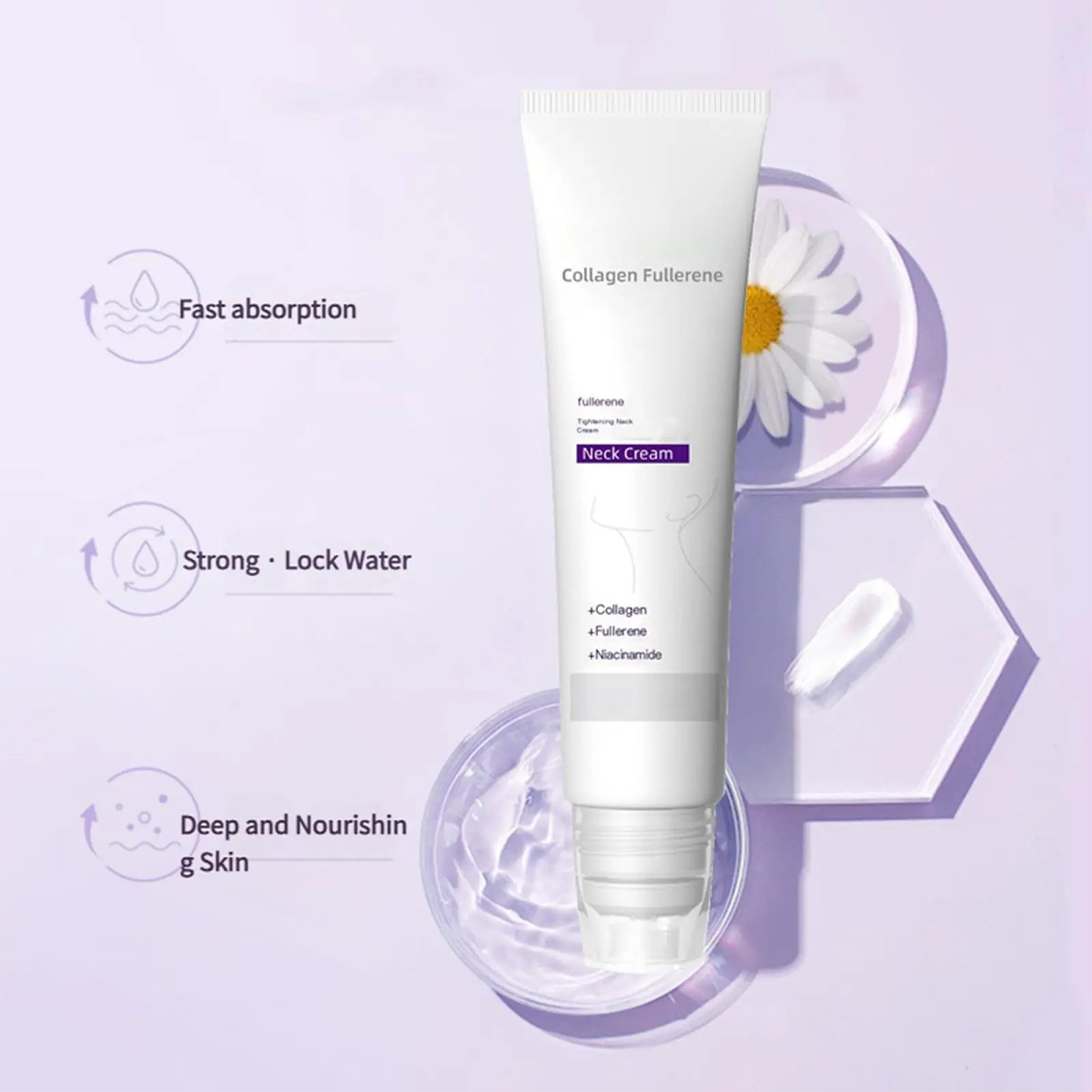Roller Massage Neck Cream – Firms Skin, Smooths Wrinkles