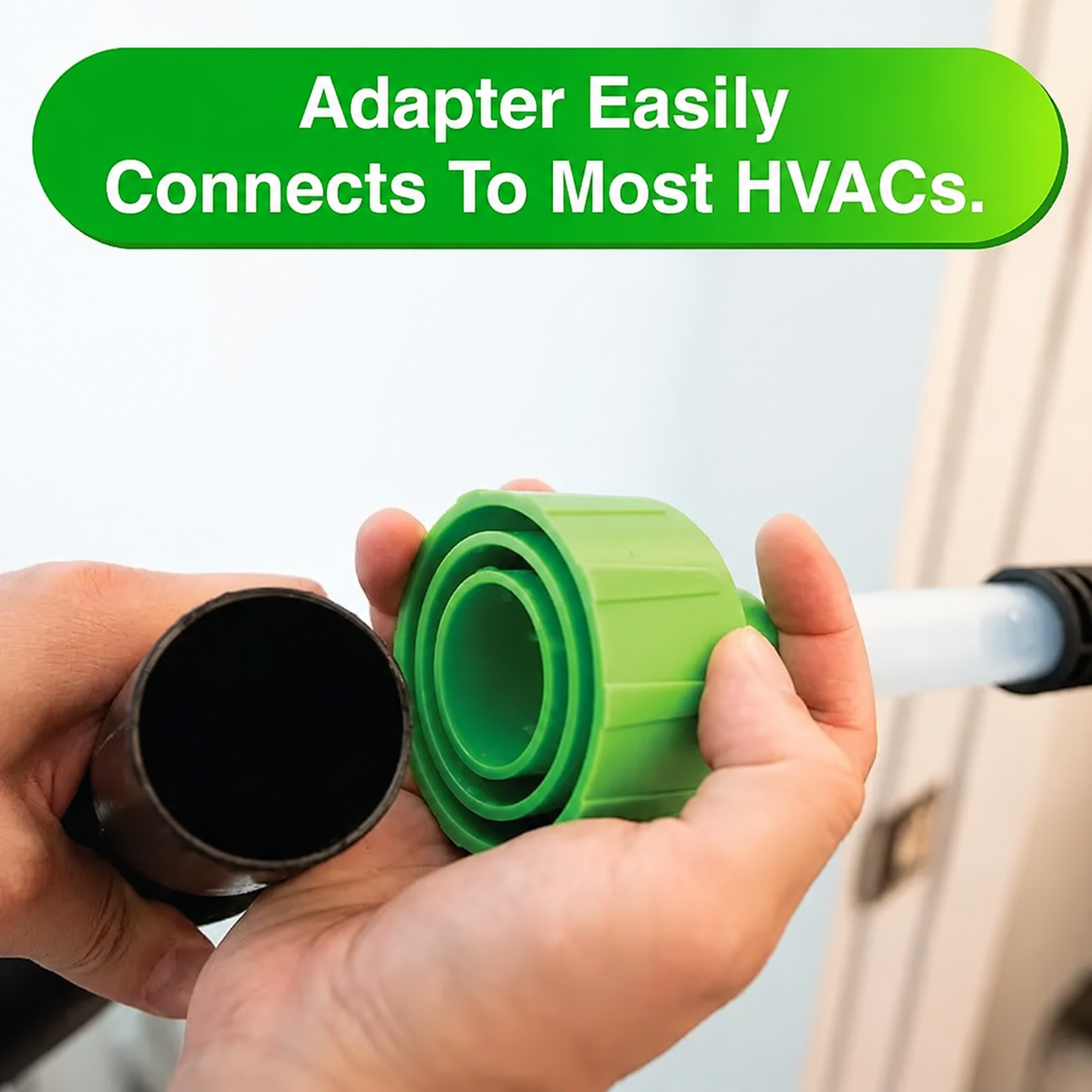 AC Drain Line Cleaner Adapter Evacuates & Unclog AC Drain Line
