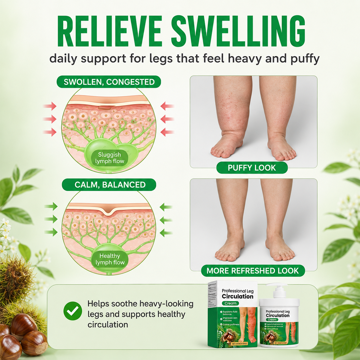 Professional Leg Circulation Cream