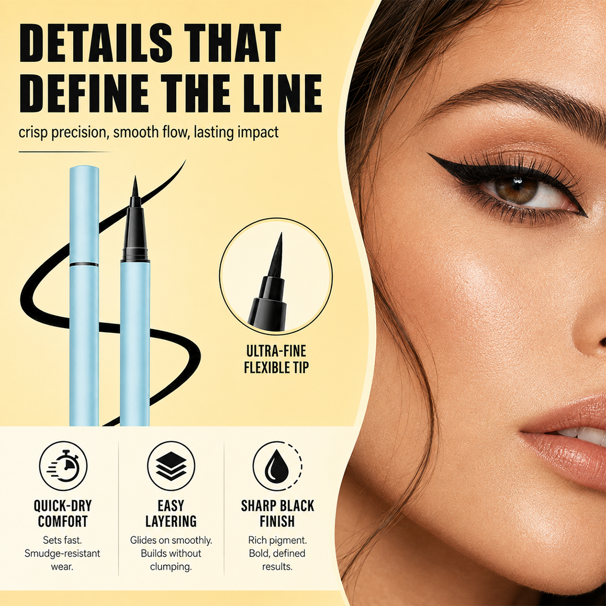 Ultra-Fine Waterproof Liquid Eyeliner
