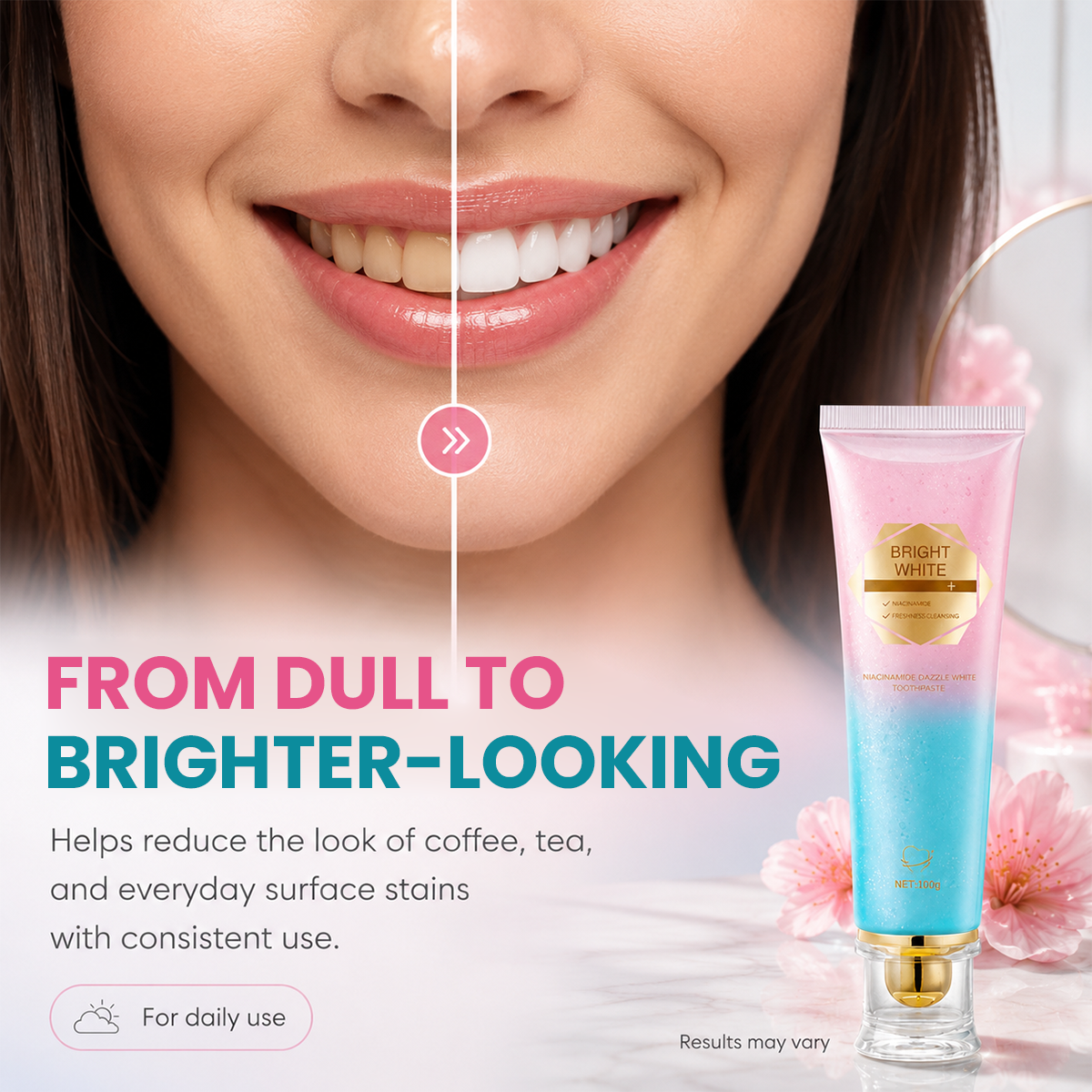 Niacinamide Whitening Toothpaste – For Healthier, Whiter Teeth!