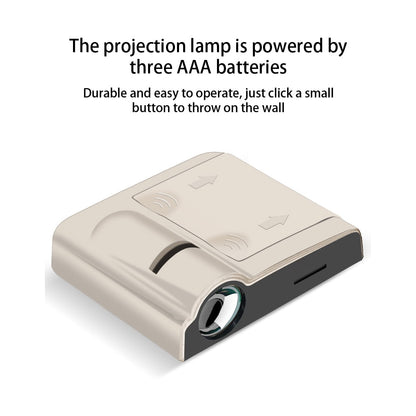 15 Patterns Portable Decorative Lamp - Projector Light Household Battery Operated Projecting