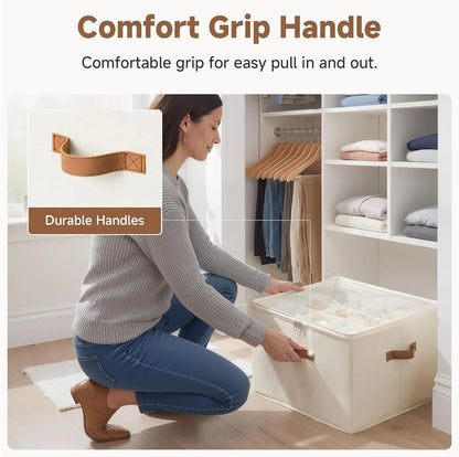 Foldable Shoe Organizer for Closet with Clear Cover 🥿