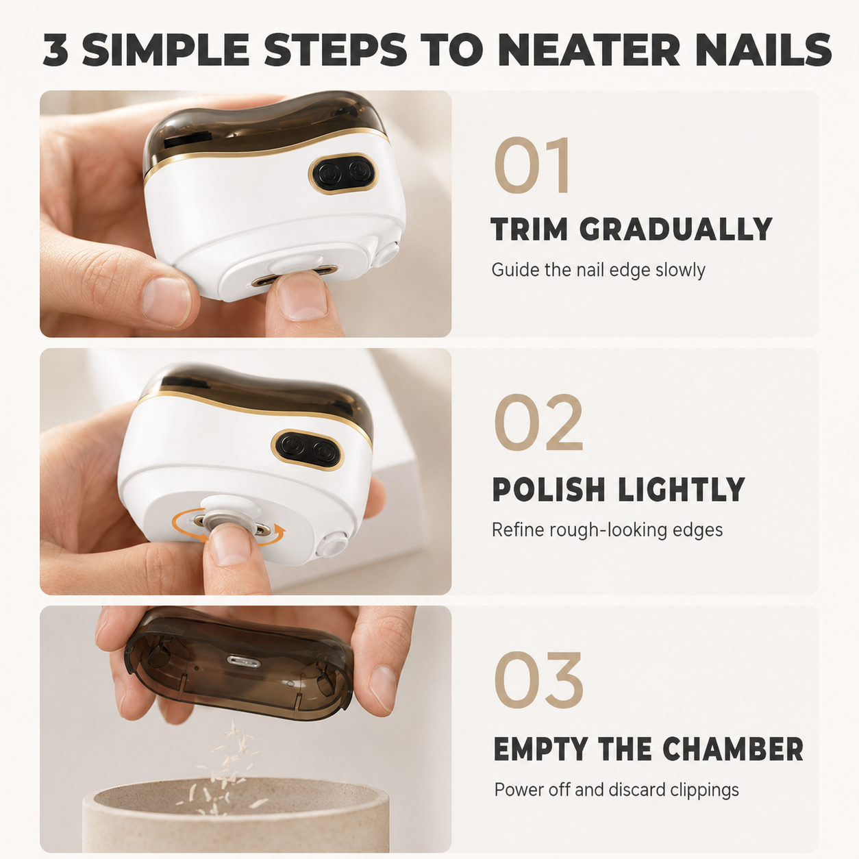 🔥💅2-in-1 Electric Nail Clipper & Polisher