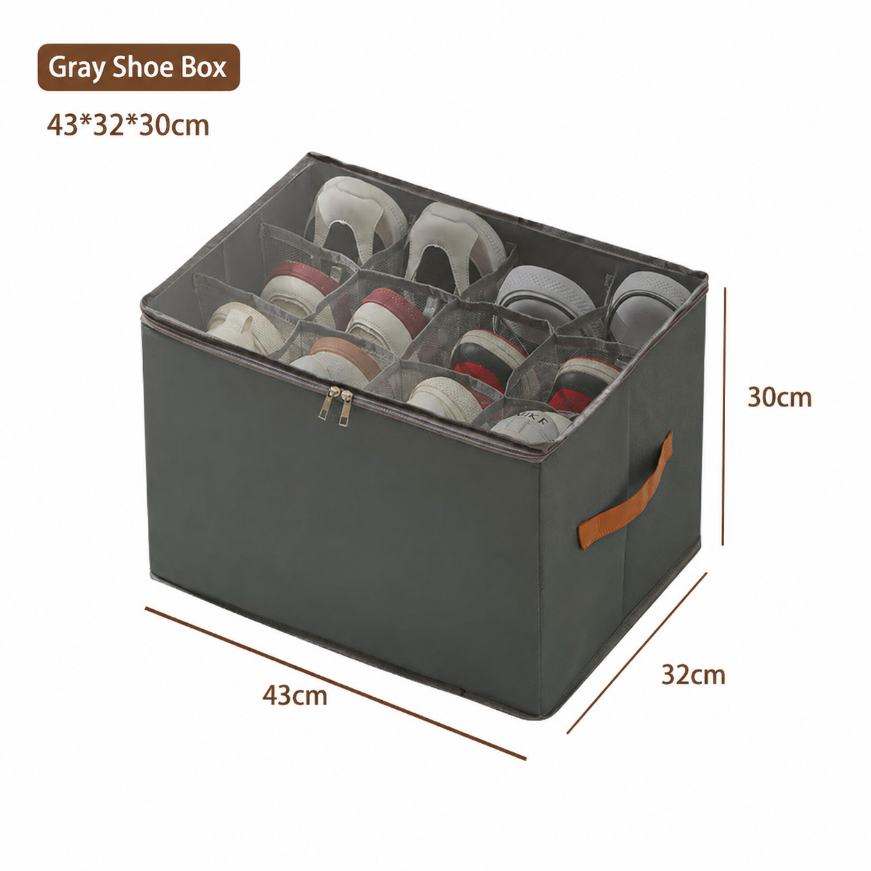 Foldable Shoe Organizer for Closet with Clear Cover 🥿