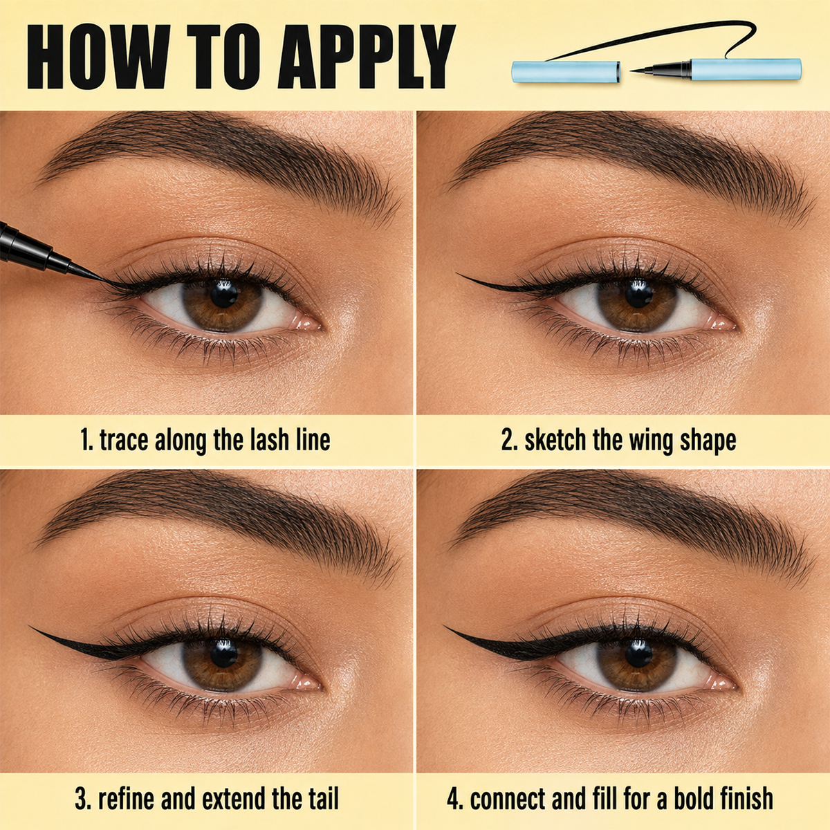 Ultra-Fine Waterproof Liquid Eyeliner
