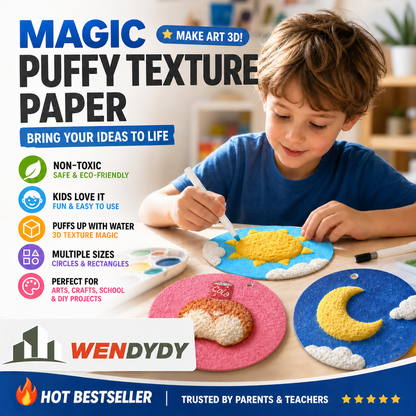🎄🔮Master the magic of painting! Foam Texture Painting Paper👩‍🎨🎁