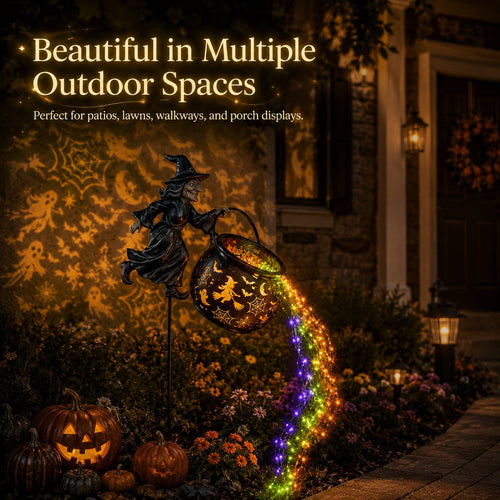 🧙‍♀️🎃Halloween Witch Cauldron Garden Light