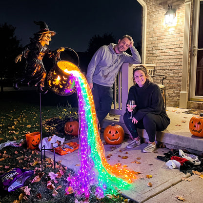 🧙‍♀️🎃Halloween Witch Cauldron Garden Light