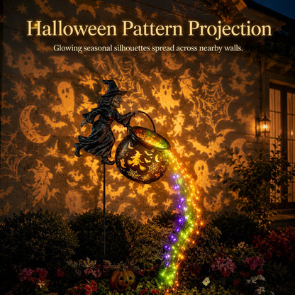 🧙‍♀️🎃Halloween Witch Cauldron Garden Light