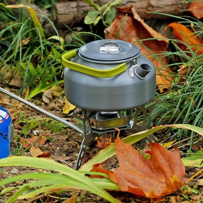 Camping Gas Burner – 5800W, Piezo Ignition, Windproof 🔥