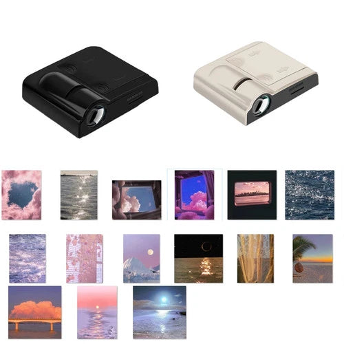15 Patterns Portable Decorative Lamp - Projector Light Household Battery Operated Projecting