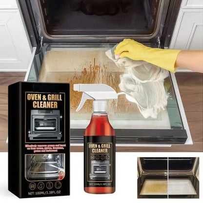 🧼✨ Oven & Grill Cleaner Spray – Dissolves Grease in 5 Mins, No Scrubbing & Eliminates Odors 🔥