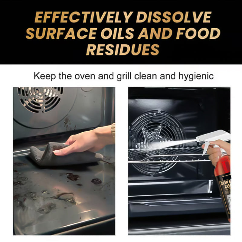 🧼✨ Oven & Grill Cleaner Spray – Dissolves Grease in 5 Mins, No Scrubbing & Eliminates Odors 🔥