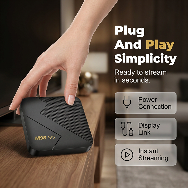 📺✨4K Android TV Box with Bluetooth – Easy set‑up – plug in & enjoy! 🎬🔥