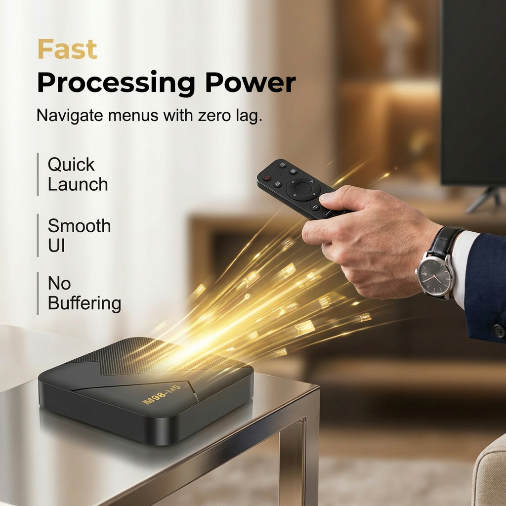 📺✨4K Android TV Box with Bluetooth – Easy set‑up – plug in & enjoy! 🎬🔥