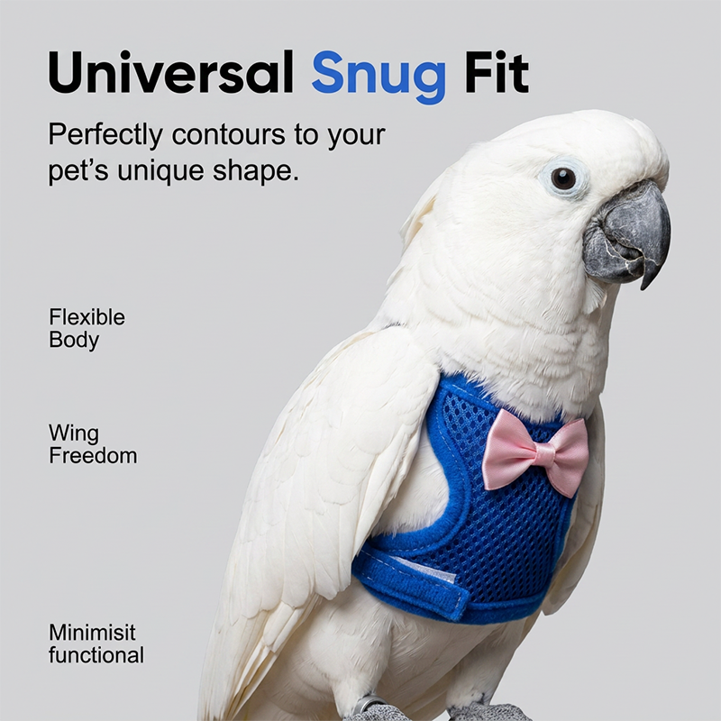 🦜🪢Parrot Flight Harness with Leash