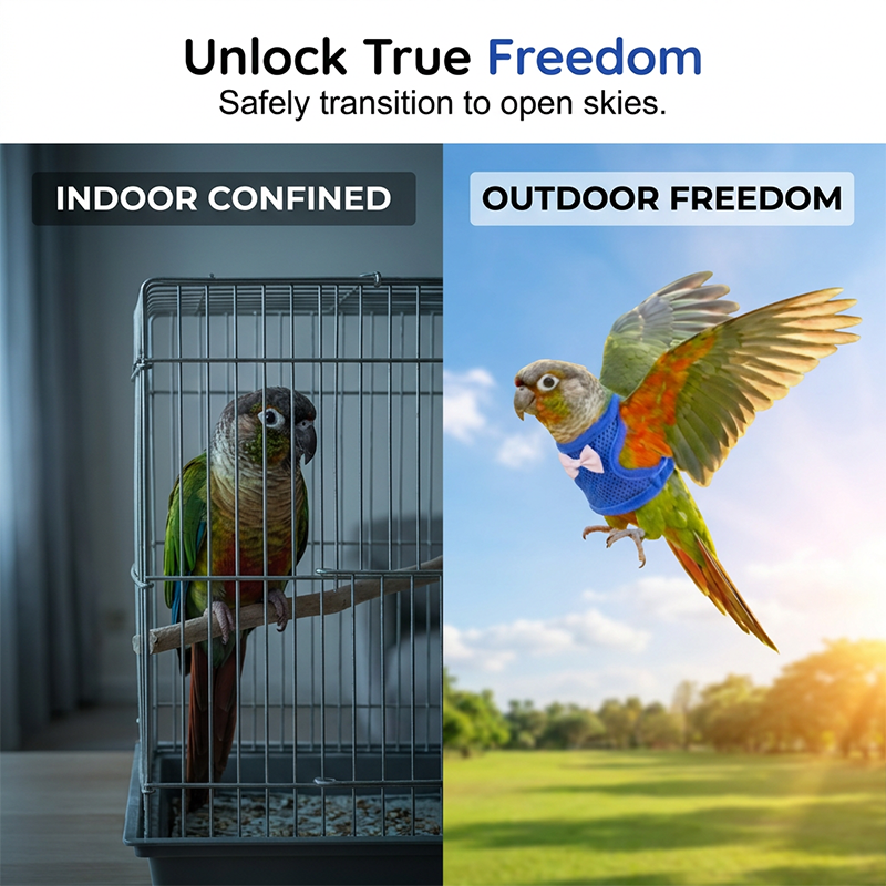 🦜🪢Parrot Flight Harness with Leash