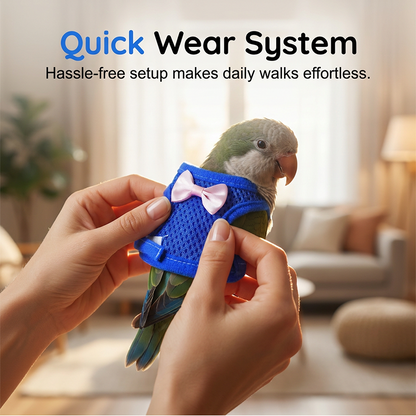 🦜🪢Parrot Flight Harness with Leash