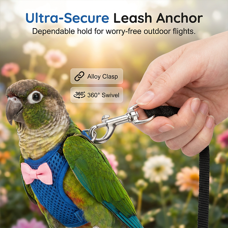 🦜🪢Parrot Flight Harness with Leash