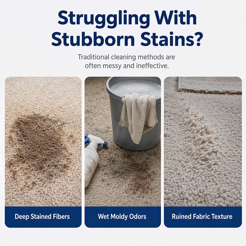 🛋️✨No‑Rinse Fabric Cleaner Spray – fresh in minutes! 🧼💨